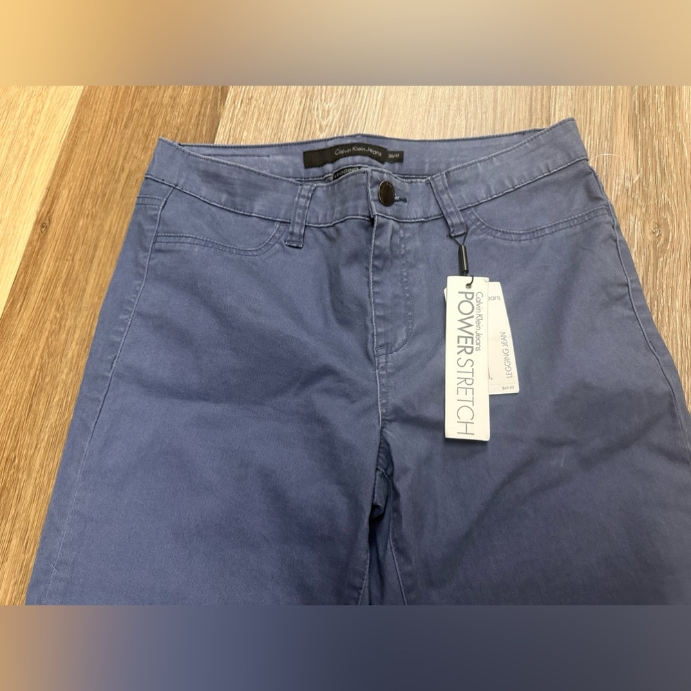 Calvin Klein Jeans LEGGINGS 30/10 NWT blue